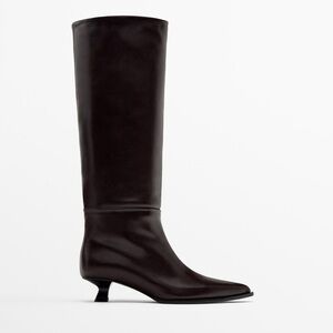 Massimo Dutti limited edition nappa leather boots